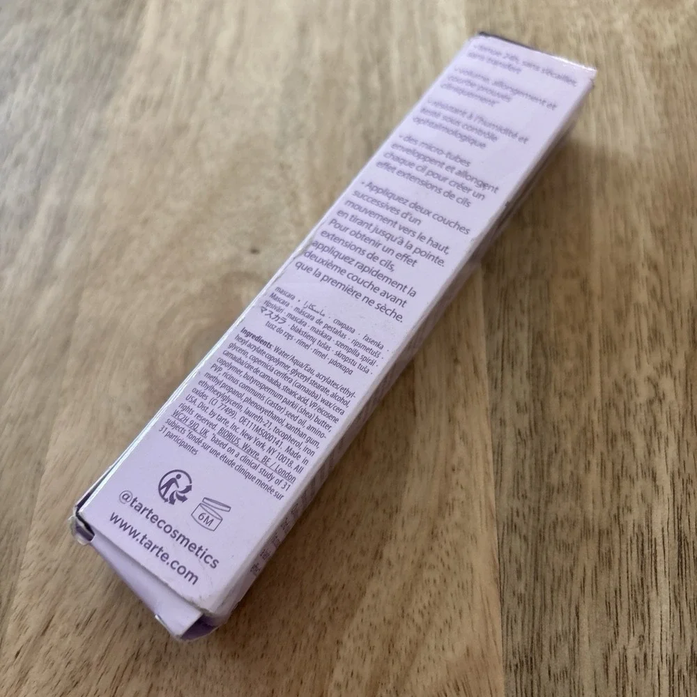 Tarte Tartelette Lash Extension Tubing Mascara BLACK 8ml- 0.27 OZ NEW in Box